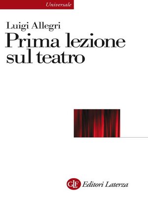 cover image of Prima lezione sul teatro
